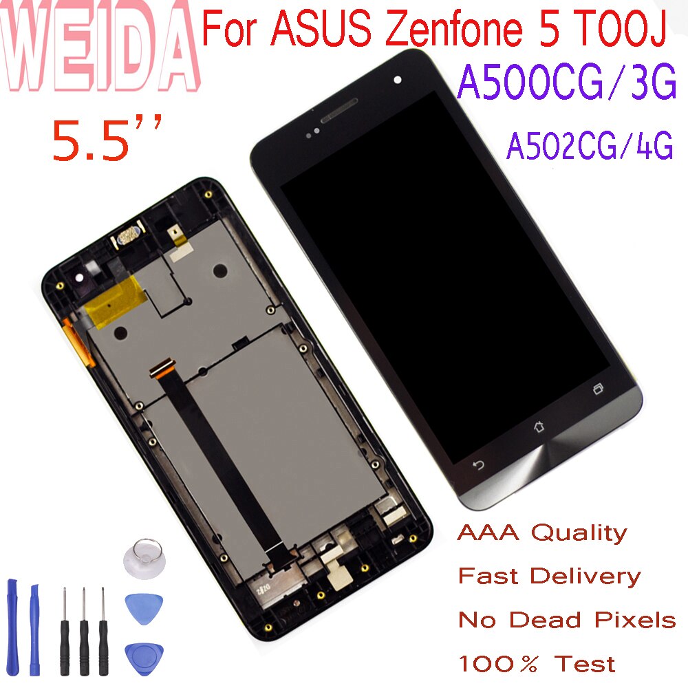 WEIDA 5.0 For ASUS Zenfone 5 T00J A500KL A500CG/3G A501CG A502CG A502CG/4G LCD ÷ ġ ũ  ,  